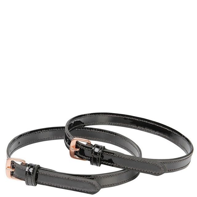 Paire De Sangles D'éperon En Cuir Pour équitation - Longueur 50 Cm, Boucle Acier Inoxydable - Réglable, Confortable