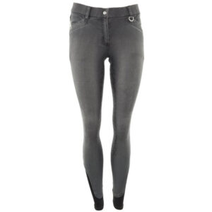 BR Rijbroek Mette Jeans Siliconen Zitvlak Grey Denim