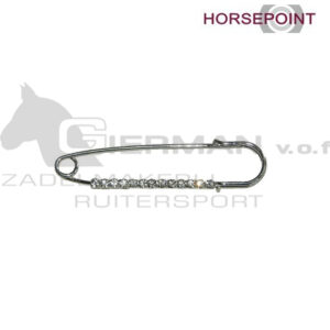 Horsepoint Plastronspeld Strass Veligheidsspeld Small Zilver