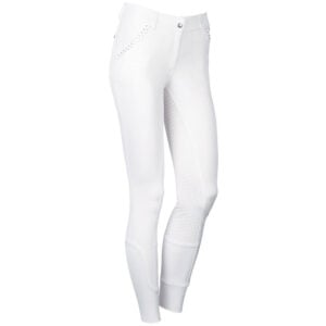 Harry's Horse Rijbroek EQS Moonstone Full Grip Kids Wit