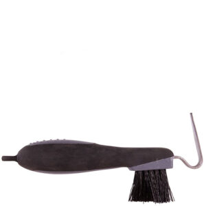 Premiere Hoof Pick With Brush Soft Grip Black/Grey