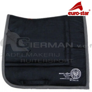 Tapis de Selle Euro-Star Simileather Design Noir/Graphite