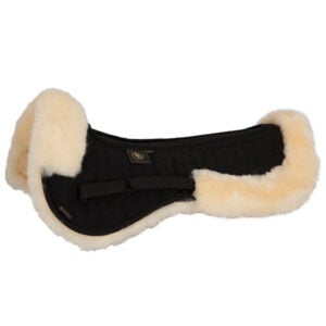 Coussin en peau de mouton BR Air Mesh vue latérale noir/naturel