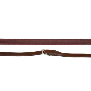 BR Rênes Eventa Pro Grip Boucle Ronde, Fermeture Aveugle, 16mm Chêne/Argent