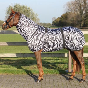QHP Ekzem-Decke Zebra Weiß/Schwarz