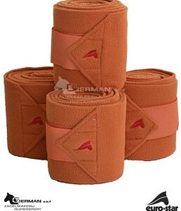 Euro-Star Fleece Bandages Burnt Orange