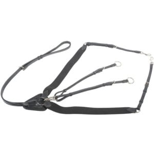 Harry's Horse Elastisches Geschirr Schwarz/Nickel