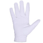 Gants d'équitation QHP Glitz intérieur blanc