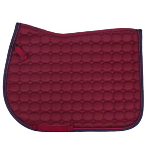 Tapis de selle QHP Florence bordeaux
