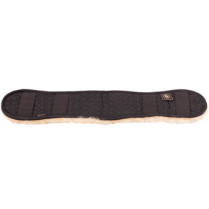 BR Girth Cover Sheepskin Preformed Black/Natural