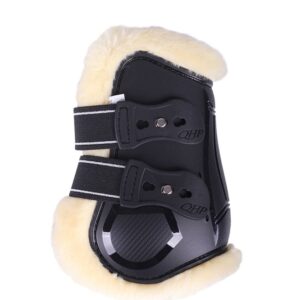 Fetlock boots QHP Ontario black side view