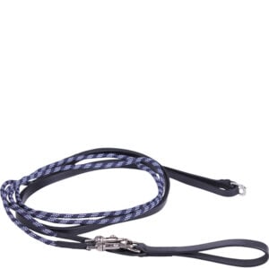 Schlaufzügel QHP Luxury Leder schwarz