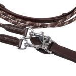 Fermeture Rênes allemandes QHP Biothane marron