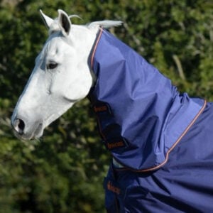 Bucas Therapy Turnout Neck imperméable marine/orange