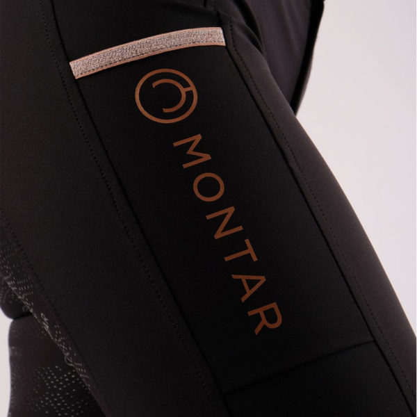 Logo leg Montar breeches Millie Grip black/rose gold
