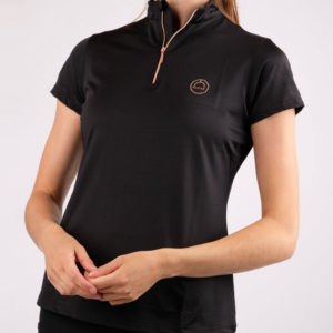 Montar shirt Everly black/rose gold front