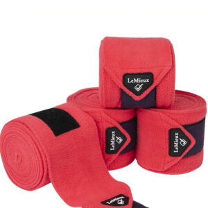LeMieux polo bandages Papaya fleece