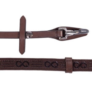 Zügel Presteg mit Clips Braun