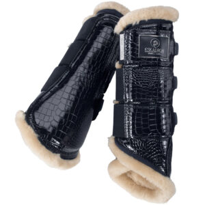 Eskadron peesbeschermers Platinum navy Croco Faux Fur