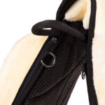Schoftuitsparing QHP bareback pad Super Soft zwart/naturel