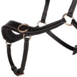 Neusriem detail hoofdstel QHP bitloos Anatomical zwart