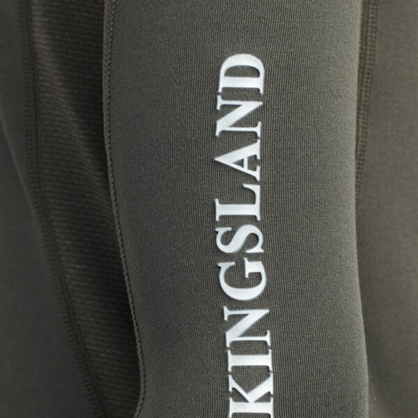 Logo sur la manche Chemise Kingsland Starla Vert Encre Noire