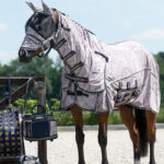 QHP fly rug Almond front