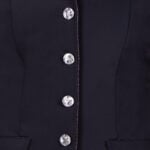 Veste de concours fermeture détail QHP Elaina noir enfant