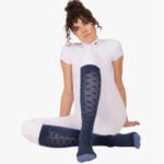 Lifestyle foto Paardrijsokken PresTeq CompressTEQ Navy
