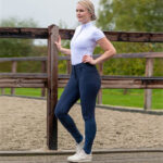 Lifestyle photo PresTeq riding breeches PerformNow navy