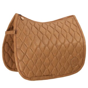 Eskadron Metallic Faux Fur saddle pad Cognac Platinum