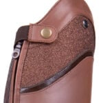 Détail nœud QHP botte d'équitation Hailey marron