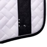 Tapis de selle Q pin QHP Kae blanc/noir