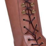 Laçage QHP Hailey bottes d'équitation marron