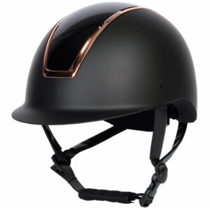 Harry's Horse safety cap Regal Glossy black rose gold side view