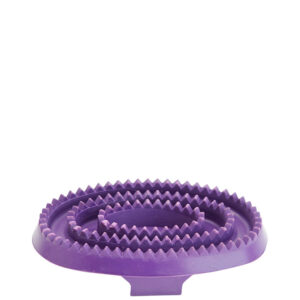 Petite brosse pour chevaux Horka en caoutchouc violet