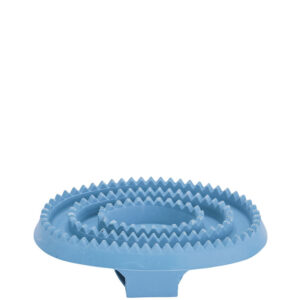 Brosse à cheval en caoutchouc bleu clair Horka Small