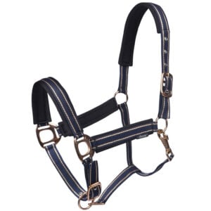 Halfter Horka Deluxe blau/roségold