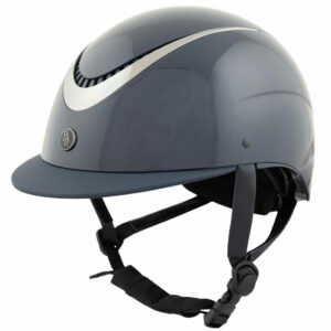 BR Riding Helmet Theta Glossy Navy/Gunmetal