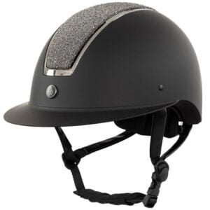 Casque d'équitation BR Omega Glamorous Noir/Gunmetal