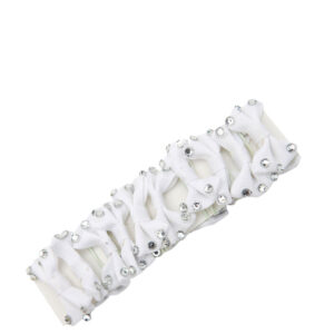 Noeuds tressés Cheval Rouge Strass blanc