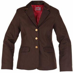 Red Horse riding jacket Concours Kids brown front