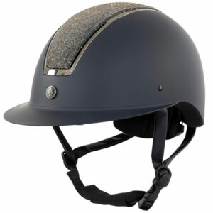 BR Riding Helmet Omega Glamorous Navy/Gunmetal