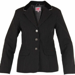 Red Horse competition jacket Concours Kids with black pinstripe