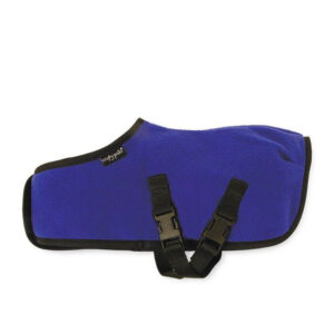 Blauwe Fleecedeken Crafty Ponies