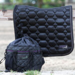 Saddle pad Harry's Horse Satin Denici Cavalli Amethyst lifestyle