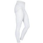 Back riding leggings Horka Momentum Full Grip ladies white/rose gold