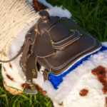 Close up Crafty Ponies Western Tapis de Selle Bleu