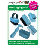 Livret d'instructions en gros plan Ensemble de toilettage / Ensemble de soins Crafty Ponies