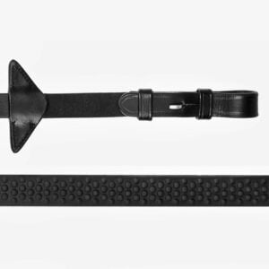 LeMieux Soft Rubber Zügel Schwarz/Silber